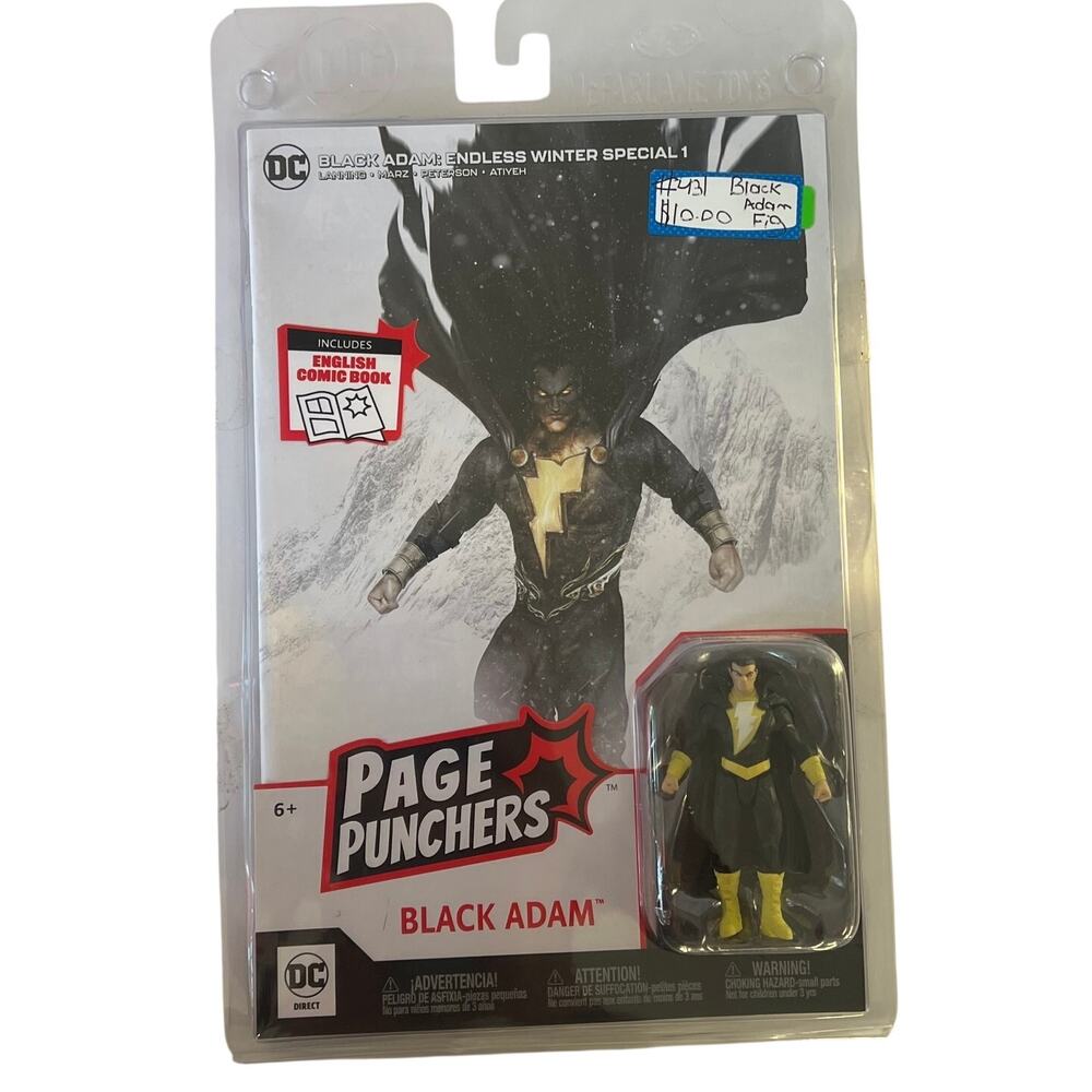 McFarlane DC Page Punchers Black Adam 3 Inch Figure Endless Winter Special Comic